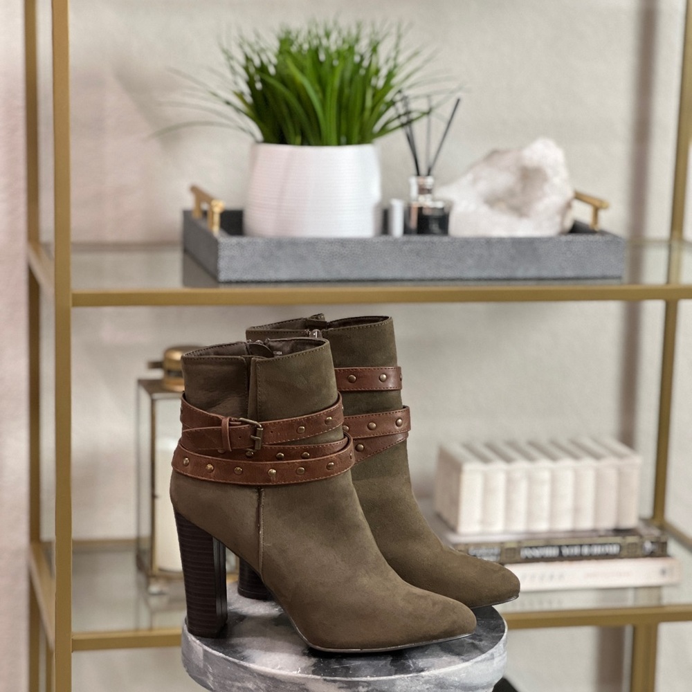 Chunky Heeled Booties